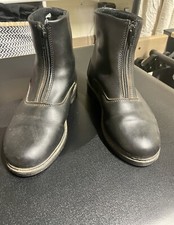 TuffRider Children's Starter Front Zip Paddock Boots Kids Equestrian Sz. 3