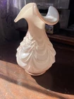 FENTON - SHELL PINK OVERLAY DRAPERY VASE - GORGEOUS!!