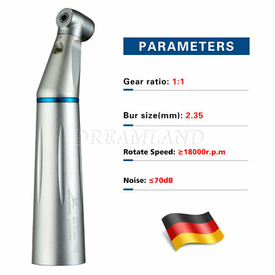 Zahnärztlichen LED Winkelstück Handstück mit Licht 1:1 blau kavo style