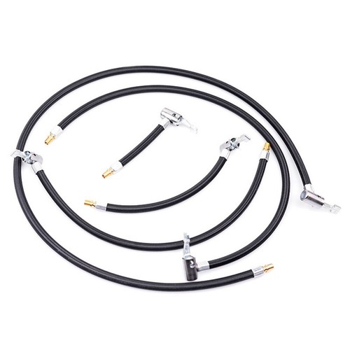 Bike Air Pump Hose Extension Braided Inflatable Tube Pure Copper Nozzle