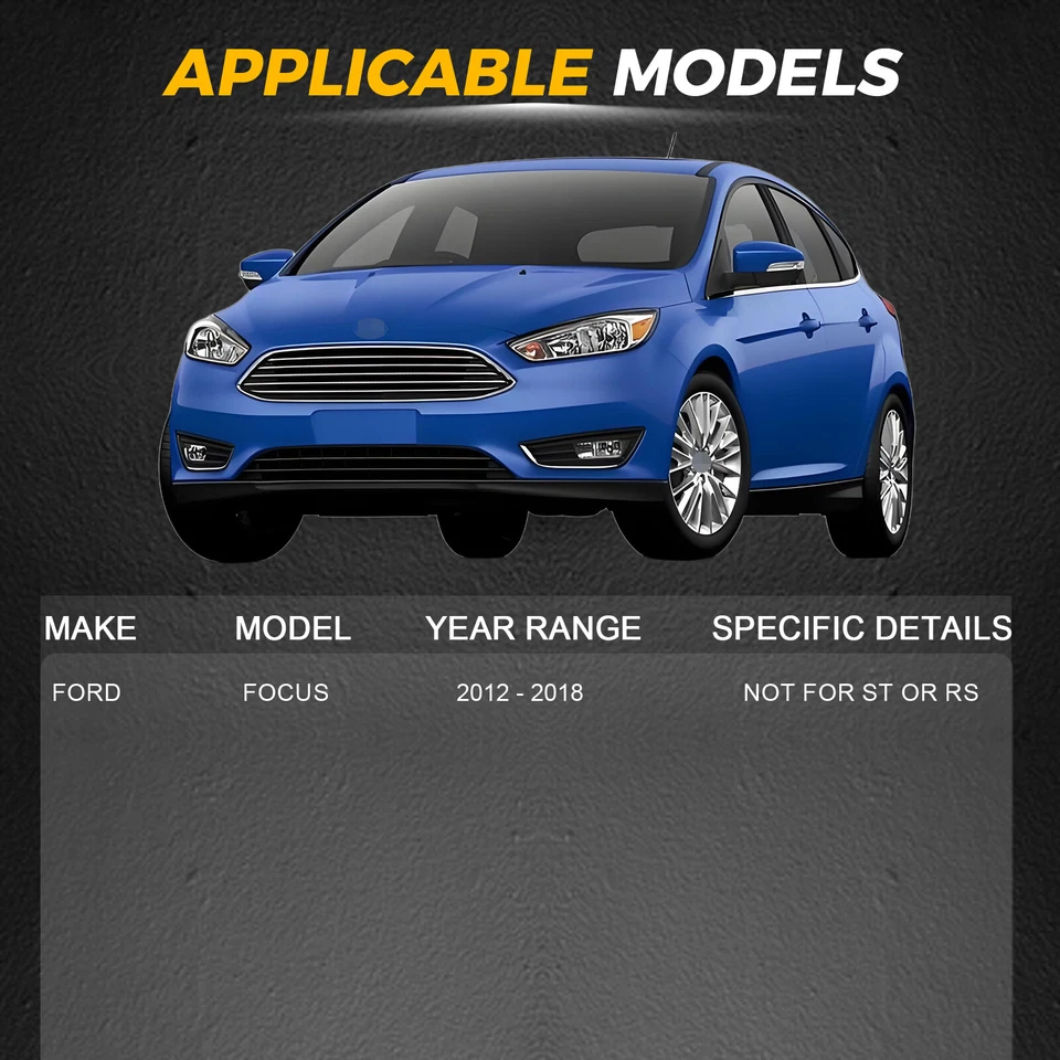 For 2012 2013 2014 2015 2016 2017 2018 Ford Focus Rear Shocks Absorbers Assembly - Image 2 of 4