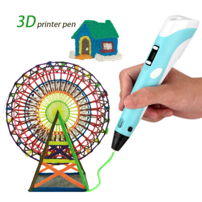 For Kids Adults 3D Printing Pen Set Doodle Printer Drawing LCD Screen DIY Gift