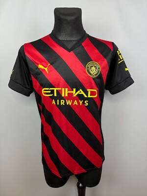 MANCHESTER CITY 2022 2023 AWAY SHIRT FOOTBALL SOCCER JERSEY PUMA SIZE M
