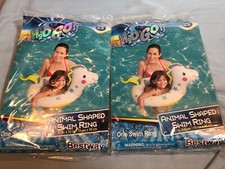 NEW LOT of 2 H2O Go UNICORN Swim Rings Bestway F57