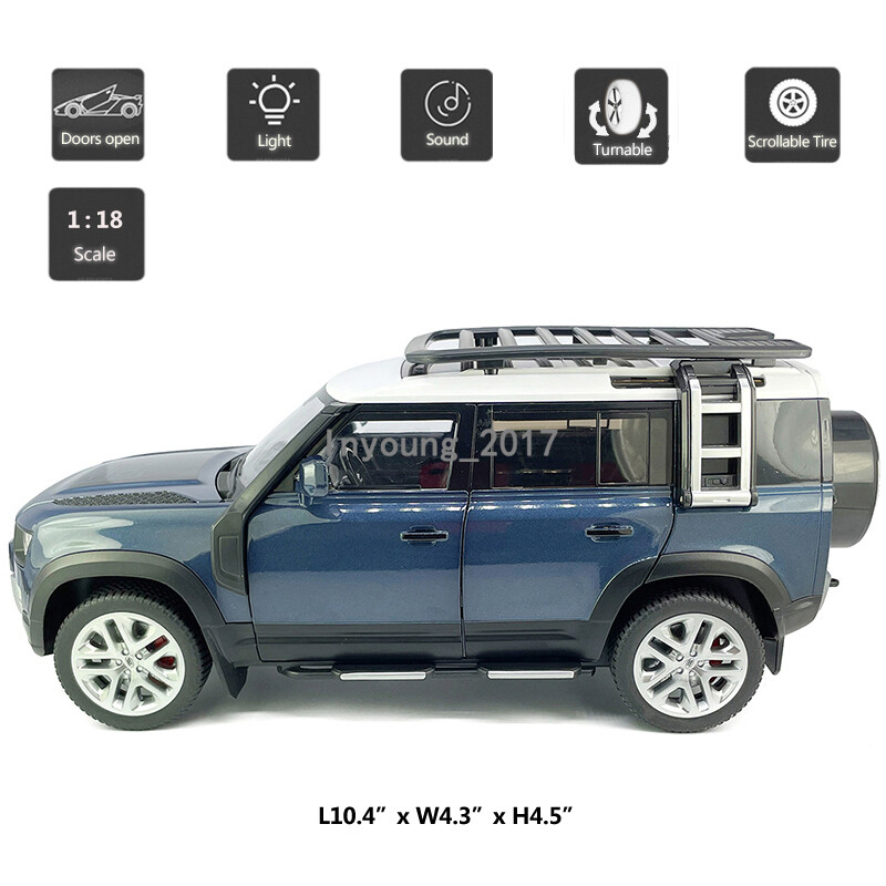 ミニカー ALLOY CAR 1/18 Land Rover Defender 110 1:18 2020 Land Rover Defender 110 Model Car Diecast Toy Cars