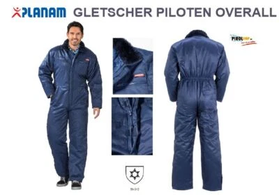 ABVERKAUF Planam Gletscher Piloten Overall Winteroverall Rallyekombi gefüttert