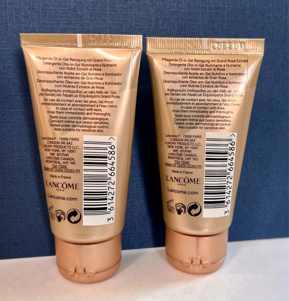 2 X LIMPIADORES Lancôme ABSOLUE Nurturing Brightening Oil-In-Gel 50 ml, 100 ml en total Foto 2 de 2