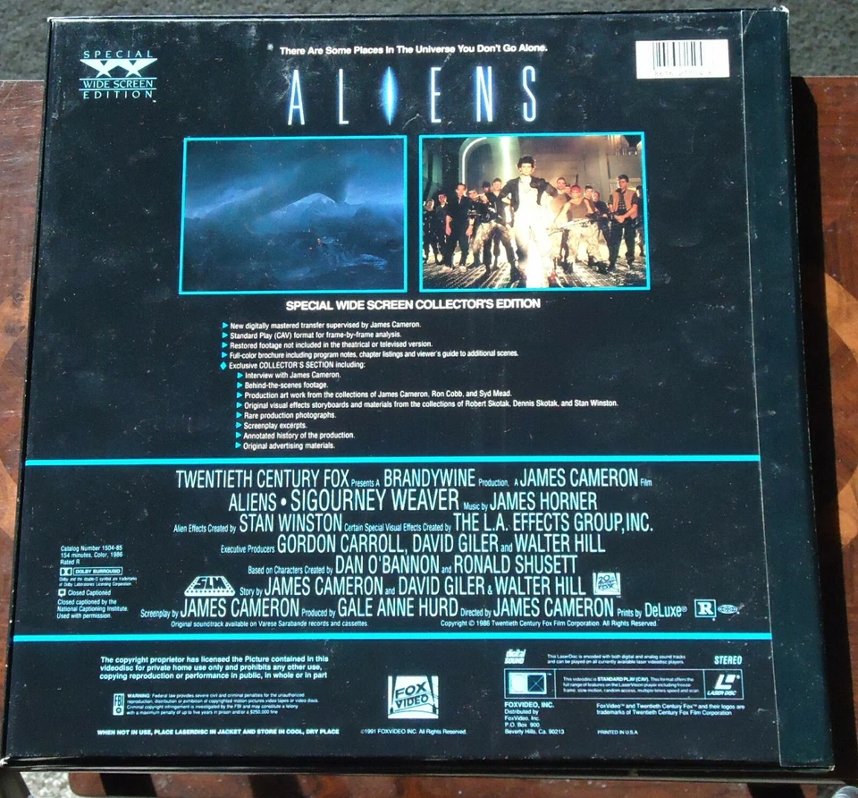 Aliens Box Set Laser Disk 1991 4 Disks - Image 2 of 4