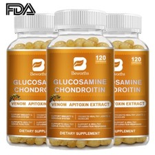 Glucosamine Chondroitin MSM for Joint Pain Relief Bone Health Support Free Shipp