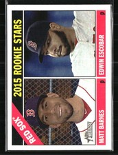 Edwin Escobar / Matt Barnes RC, RS 2015 Topps Heritage #44  Baseball Card