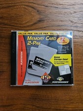PERFORMANCE PlayStation 1 Memory Card 2-Pak w/Case, K-Mart