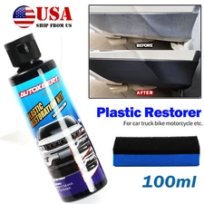 100ml 3.4OZ Car Plastic Restorer Trim Restoration kit Revitalizing Agent Coating