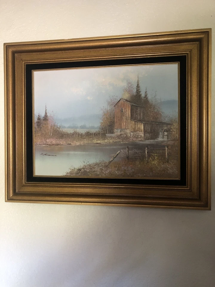 Spring Watermill Hyde-Electric On The Farm. Artist Signed Rottmann - Image 2 of 4