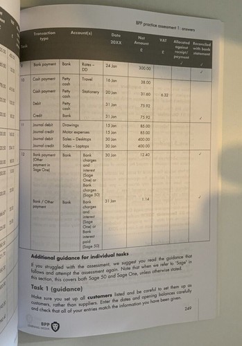 AAT Using Accounting Software Combined Study Text & Question Bank Foundation BPP - Picture 11 of 12