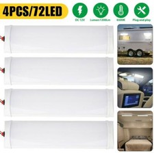 4X 72-LED Car Interior Roof Light Ceiling Dome Lamp For 12V Camper Trailer Truck