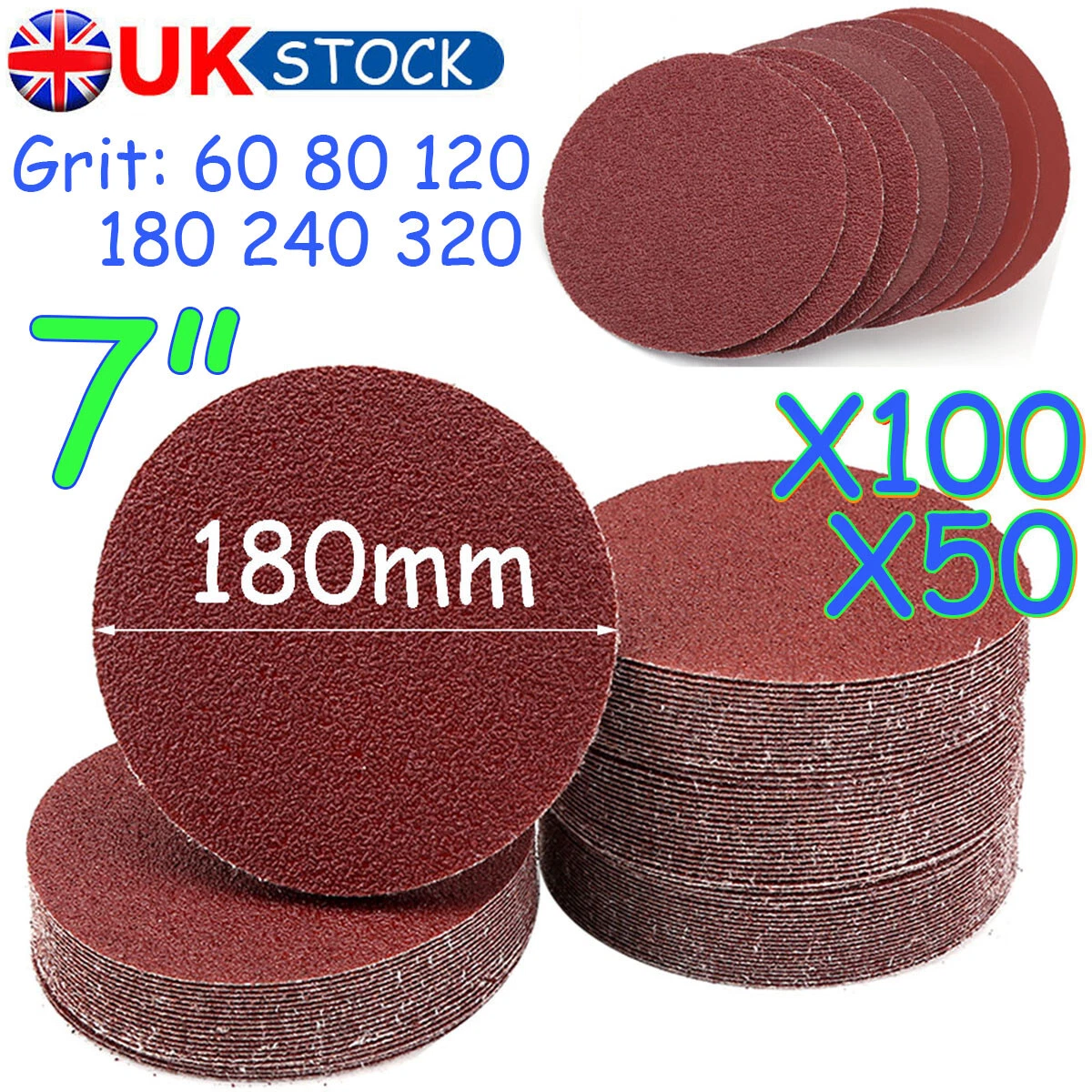 180mm Sanding Discs 7