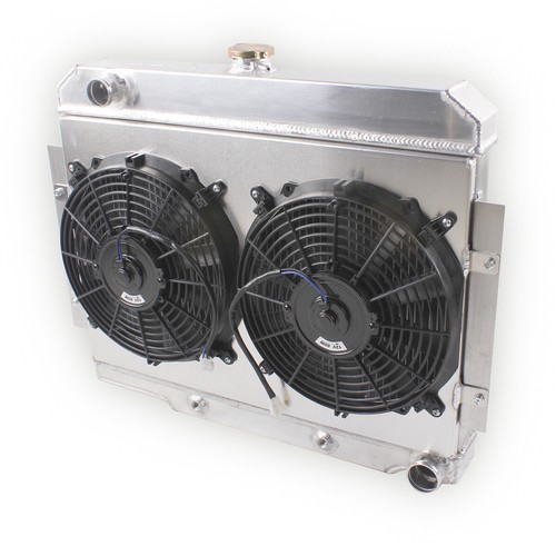 Fit 1972-1986 Jeep CJ5/CJ6/CJ7 3 Row Aluminum Radiator fan w/ Chevy V8 Engine - Picture 3 of 12