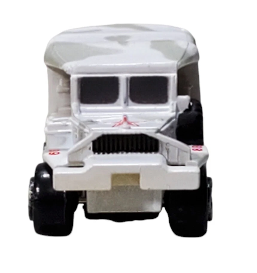 Micro Machines Galoob 1986 CCCP Soviet Military Command Truck Jeep Grey Camo - Image 3 of 4