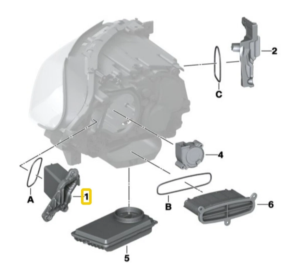 Genuine LED DIRECTION INDICATOR SIDELIGHT SIGNAL BLINKER Module Unit For BMW 5 - Image 3 of 3