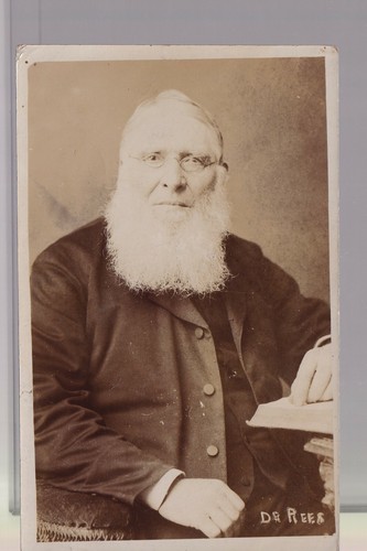 Reverend Dr. Rees - c1880 - Old Unposted Real Photo Postcard Swansea