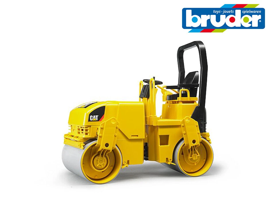 Bruder Giocattoli 02433 Cat Caterpillar Asfalto Tamburo Compattatore Rullo 1:16 - Immagine 2 di 2