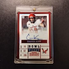 #25/25 Cooper Kupp Rookie Foil Bowl Ticket Auto 2017 Panini Contenders EW Rams