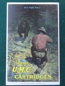 Union Metallic Cartridge Advertising Poster U.M.C. Ammunition Bridgeport Conn 