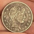 1900 Barber Quarter , XF / AU , Scarce date