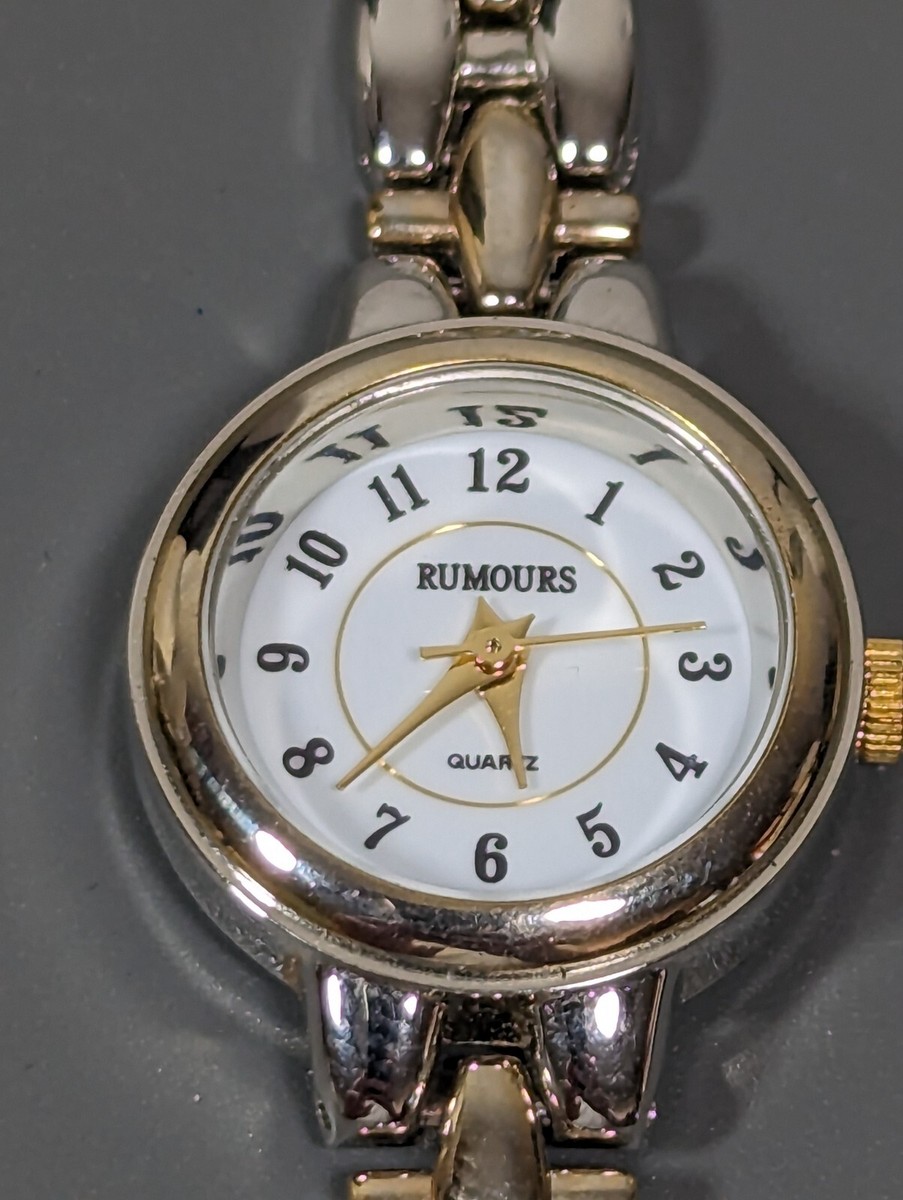 Rumours White Dial Round Silver Tone Case Bracelet Band  display picture 1