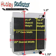 3Row Radiator For 1960-65 Ford Falcon/ Ranchero/Comet 65-66 Mustang AT/MT CC259