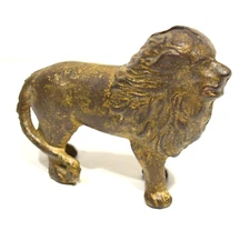 Antique  A C Williams Cast Iron Lion Bank