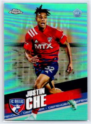 2022 Topps Chrome MLS #157 Justin Che Aqua #/299