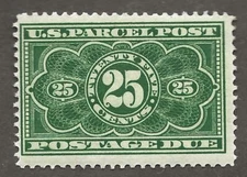 U.S. Scott #JQ5   25-Cent Parcel Post Postage Due 1912, Mint Never Hinged (MNH)