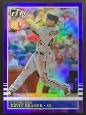 Kevin Kramer 2019 Donruss Baseball Holo Purple Rookie Pittsburgh Pirates #220