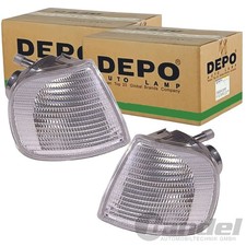 2X DEPO BLINKER KLARGLAS VORNE PASSEND FÜR SEAT CORDOBA IBIZA VW CADDY POLO