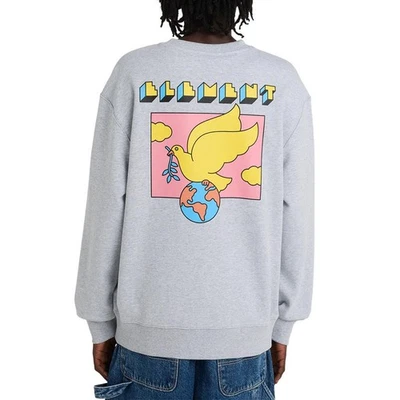 Element Sudadera Tipo Crewneck Skater Gris Jaspe Medio Talla L/XL/ M - Imagen 1 de 4