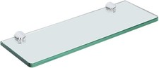 Floating Glass Shelves for Bathroom, 15 x 5 Inch Wall Glass Shelf Tempered