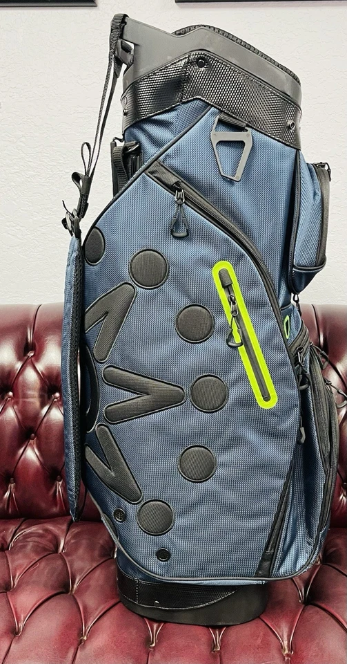 Scotty Cameron 2021 Circle T For Tour Use Only Explorer Cart Bag Blue Lime New - Image 3 of 4