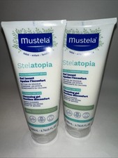 2x Mustela Stelatopia Cleansing Gel 6.76 oz. Expires 07/2028