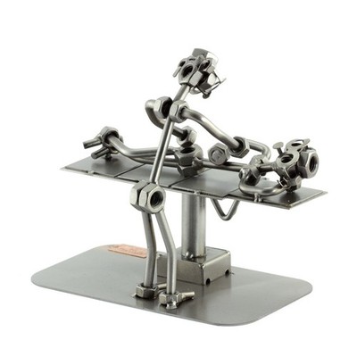 Steelman24 Chiropractor Sculpture Nuts and Bolts Metal Figurine Handmade