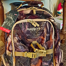AmXeh Kazbegi Camo Hunting Backpack 25L Fits 14in Laptop 6 Pockets