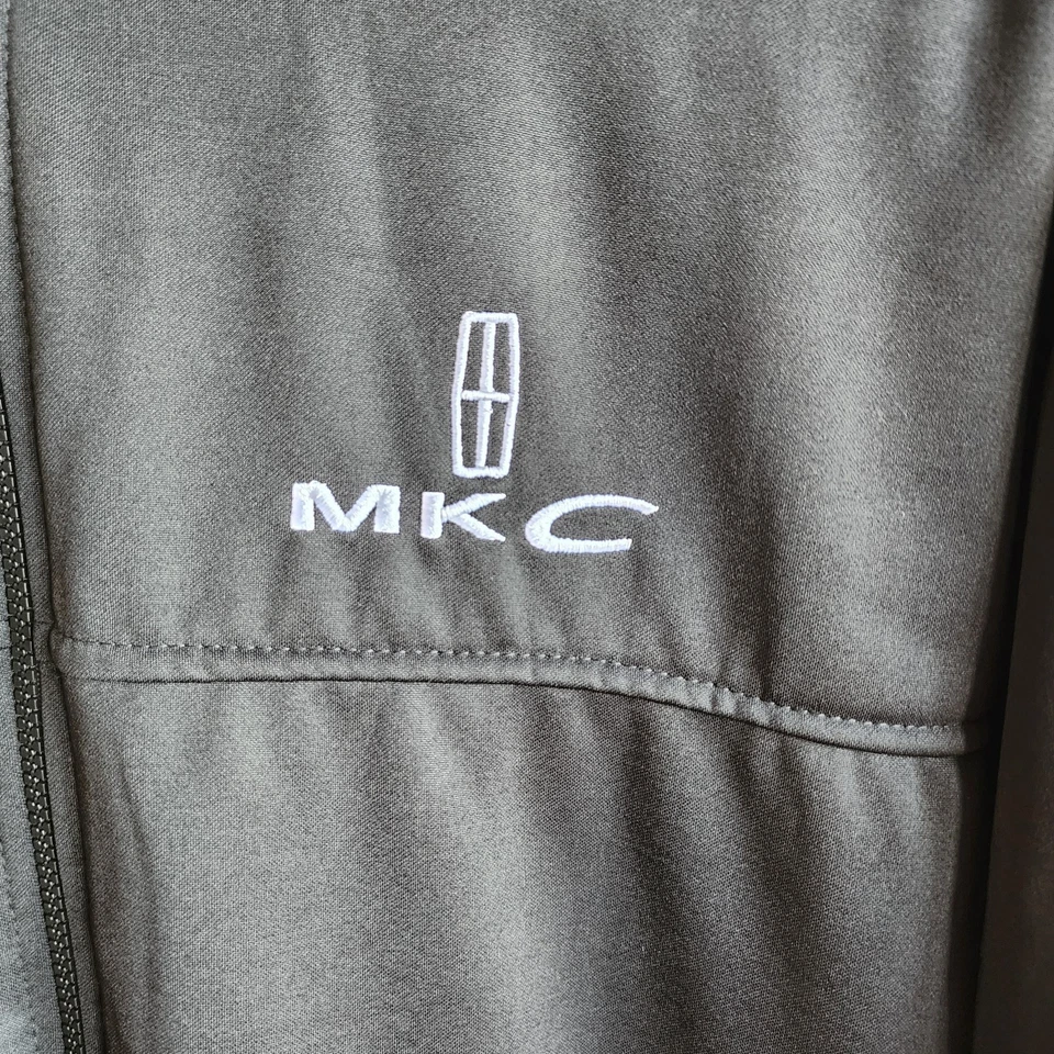 Chaqueta Lincoln MKC Negra Polar con Cremallera XL Para Hombre Hecha en EE. UU. Logo Bordado Foto 3 de 4