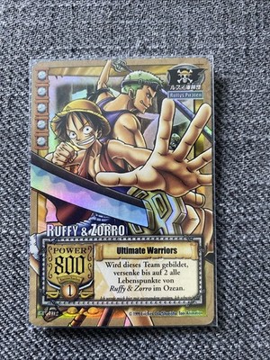 One Piece Ruffy & Zorro Karte Karten TCG Ultimate Warriors BP-T02 Holo Luffy