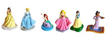 Disney Princesa Encantadora Juego de 6 Figuras Máquina Expendedora Colección #3 Nuevo de Lote Antiguo Nuevo