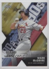 2020 Chrome Decade of Dominance Die-Cuts Gold Refractor 36/50 Mark McGwire b8h