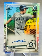 🔥⚾️AUSTIN SHENTON 2020 Bowman Chrome 1st Refractor Auto /499 #SWEET CARD!⚾️🔥