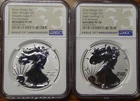 2021 Reverse Proof $1 American Silver Eagle Designer Coin Set NGC FR PF69 & PF70
