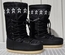 Wild Fable Buffy Women's Black & White Stars Mid Calf Winter Boots -- Size 8