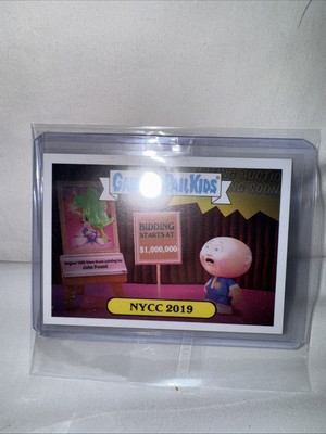 TOPPS ADAM BOMB NY COMIC CON EXCLUSIVE 2019 GARBAGE PAIL KIDS PROMO CARD NYCC