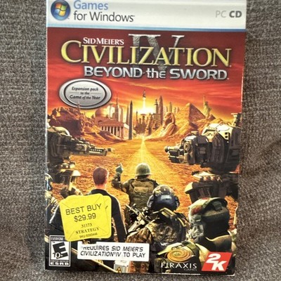 Sid Meier's Civilization IV Beyond the Sword Expansion Pack PC CD-ROM Strategy